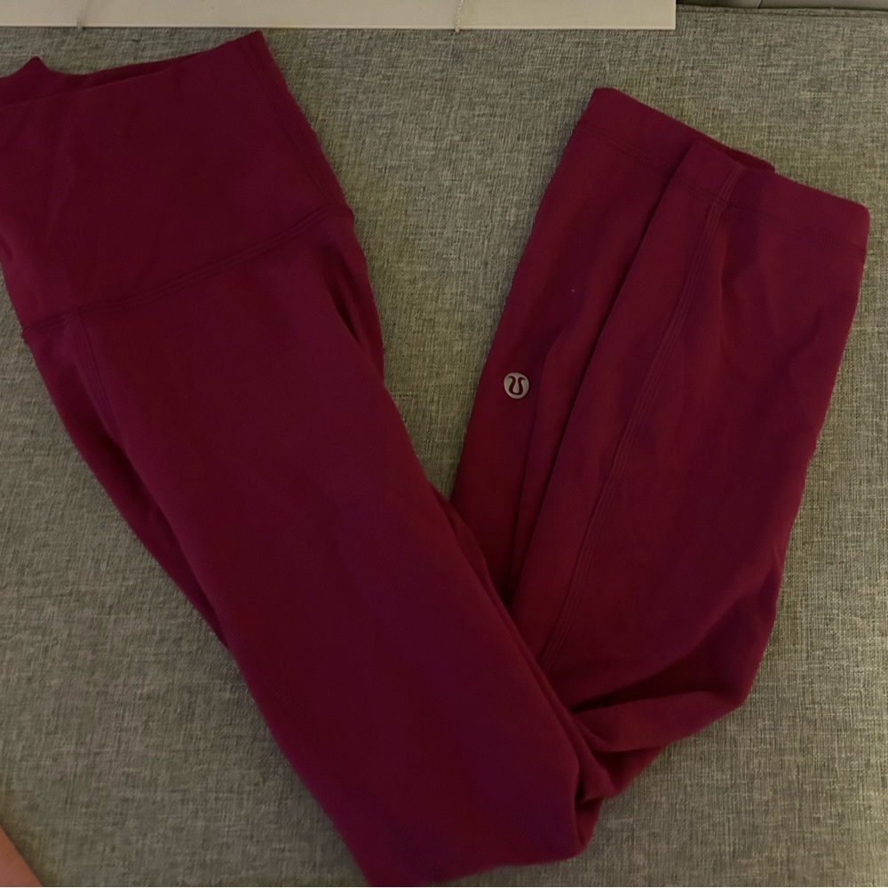 Pink lululemon align leggings